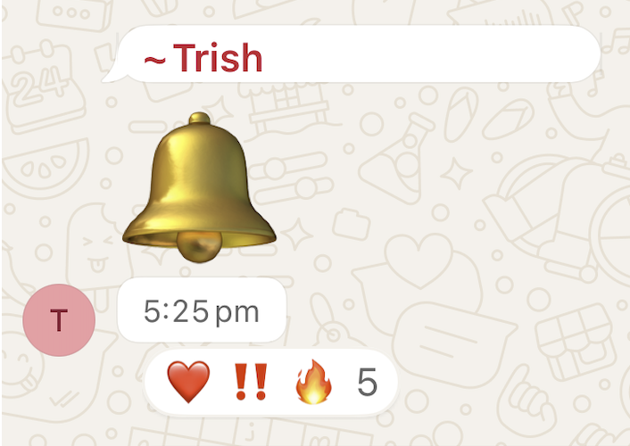 WhatsApp win shared by a Sale-A-Day workshop attendee