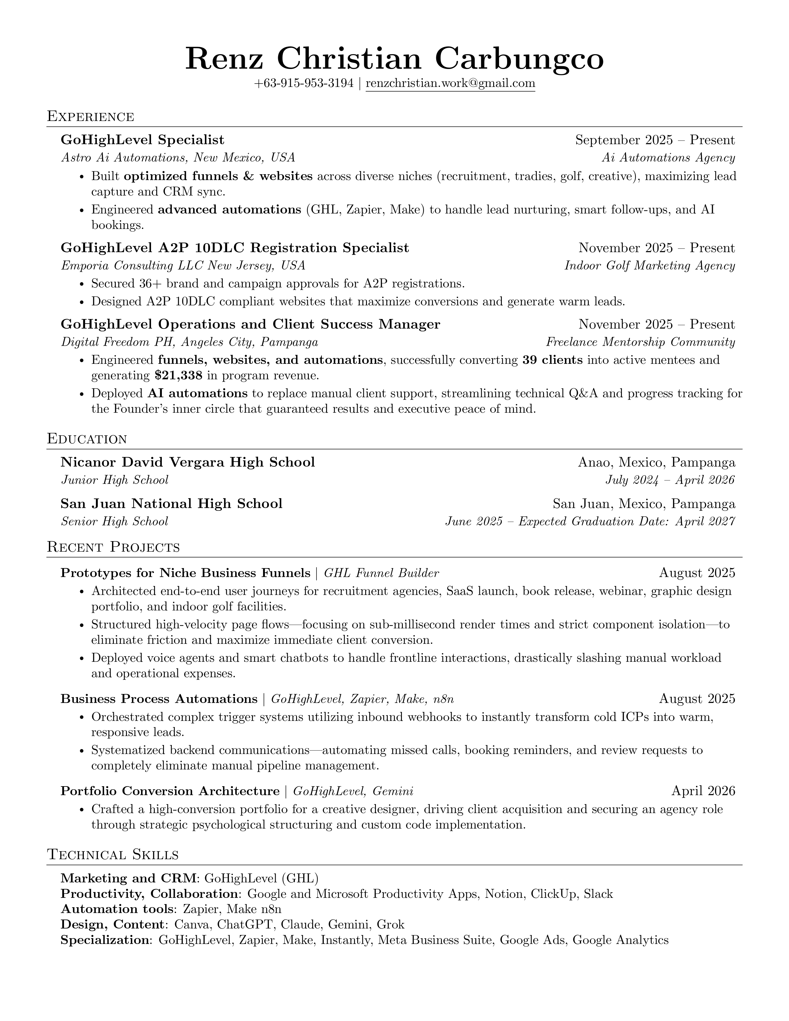 Jerome D. Malinao Resume