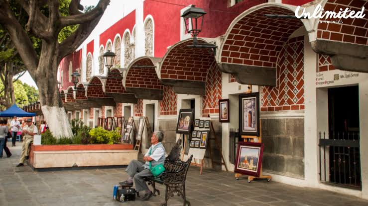 Vista del Barrio del Artista en Puebla