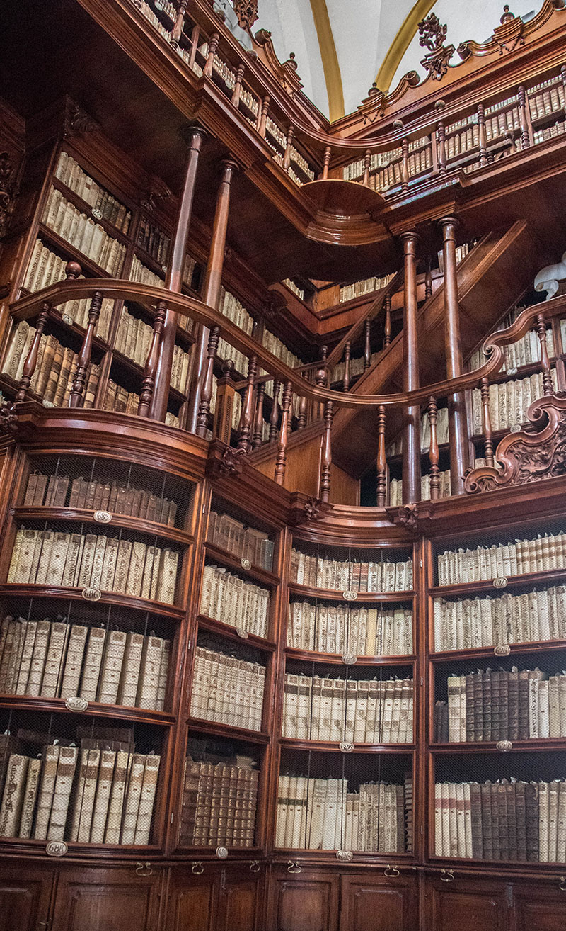 Detalle arquitectónico de la Biblioteca Palafoxiana