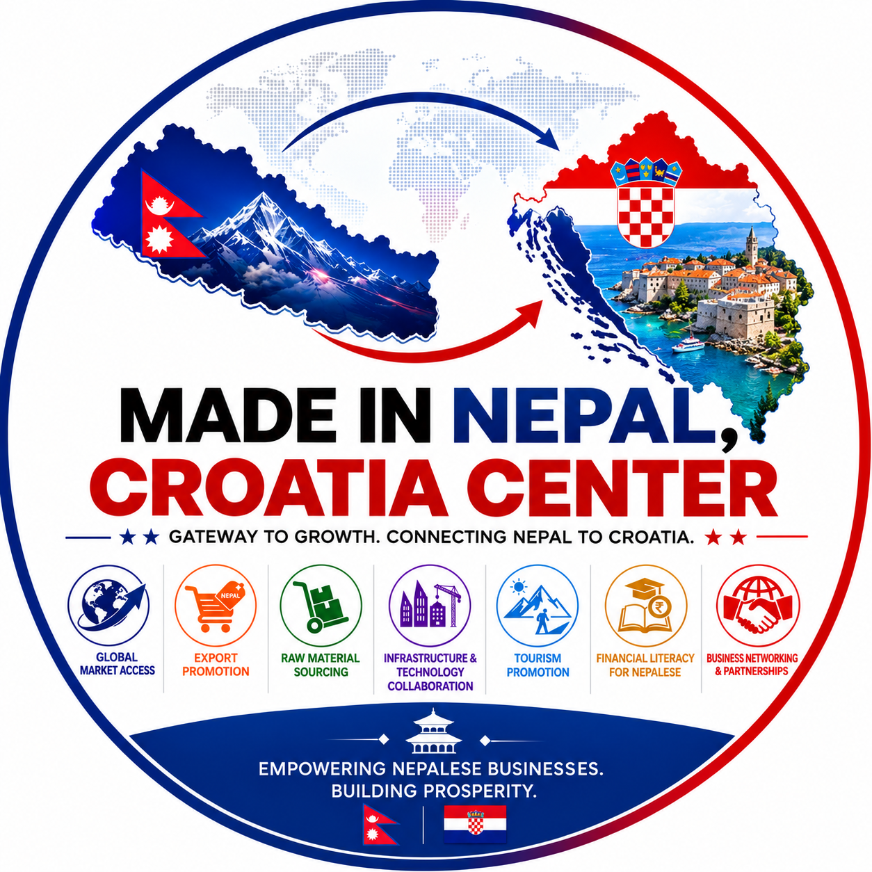 Made in Nepal, Croatia Center logo