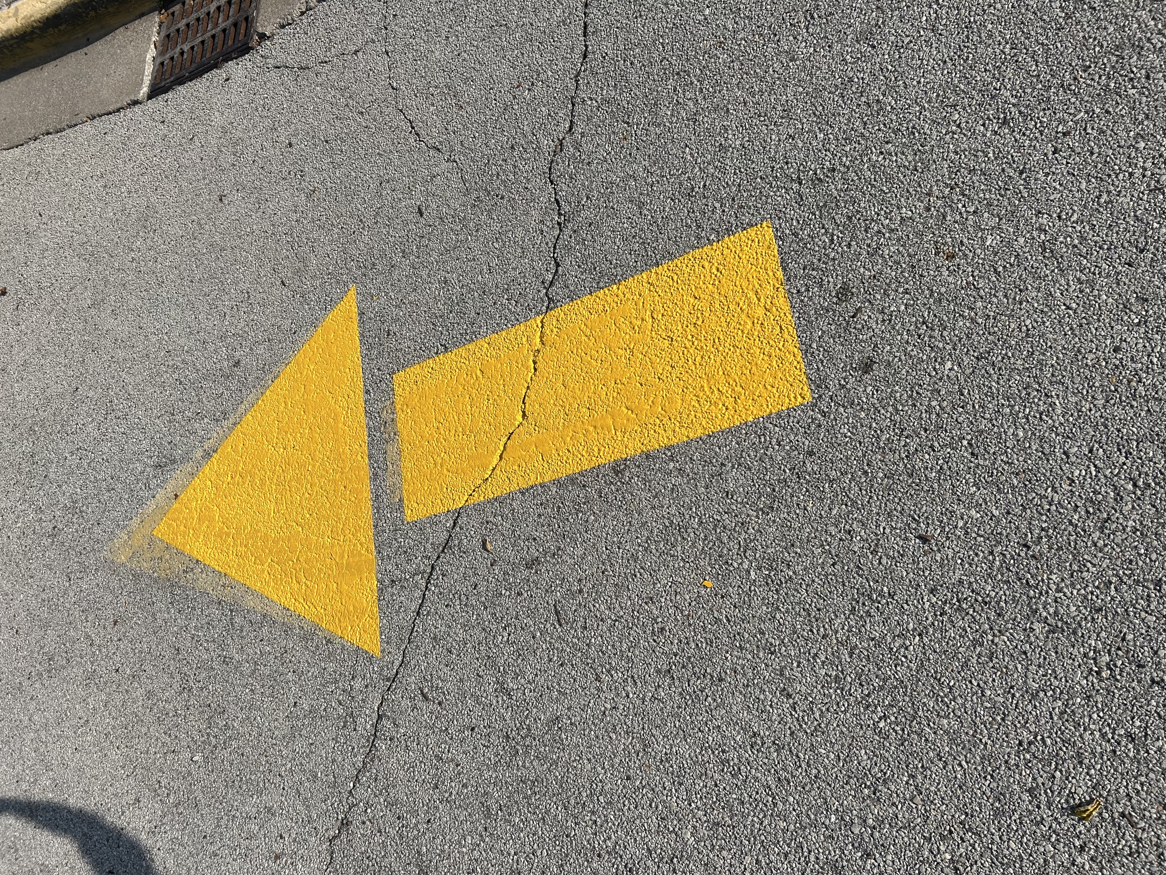 Recent parking lot striping project by Gus's Lining and Striping