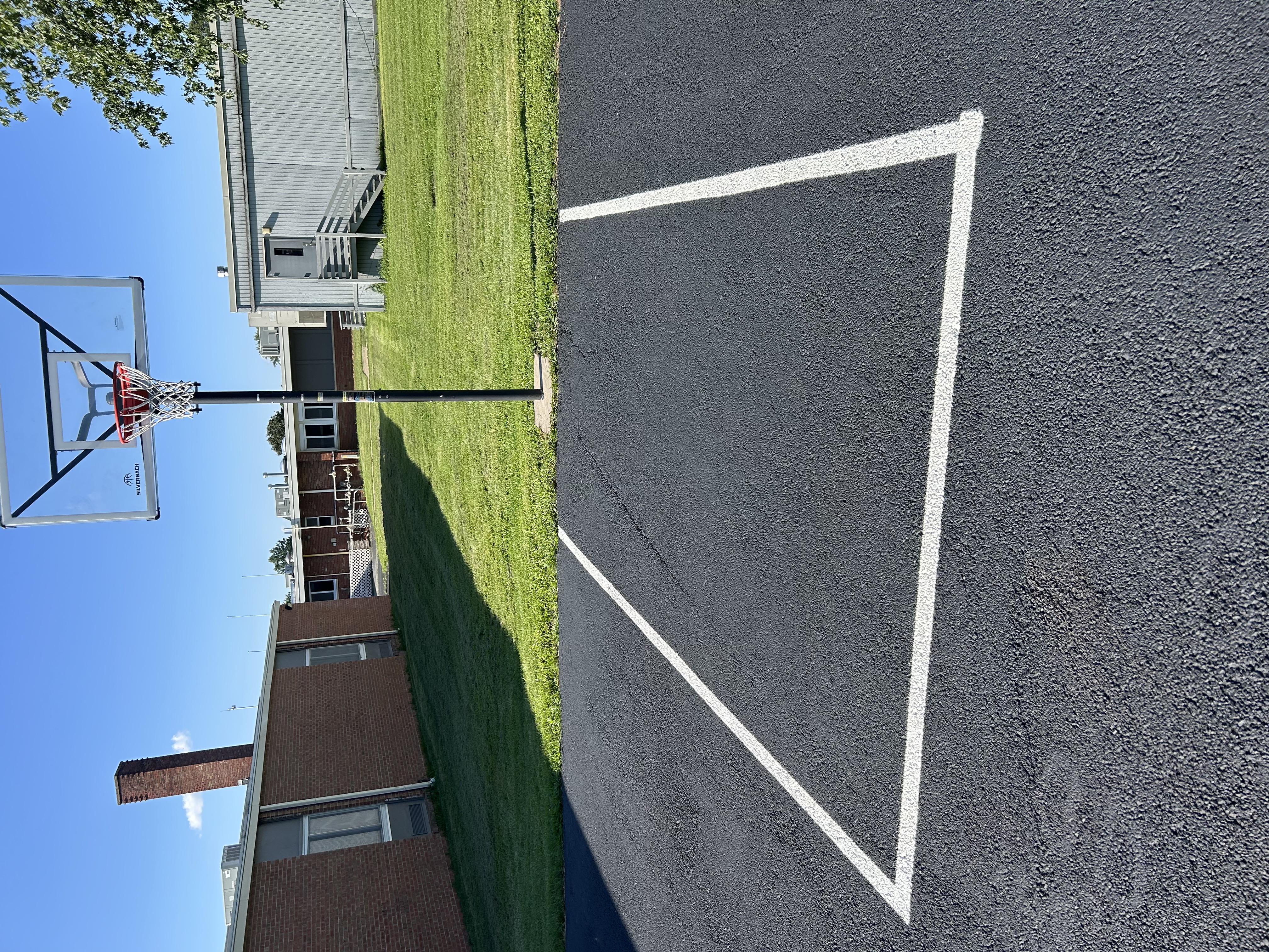 Recent parking lot striping project by Gus's Lining and Striping