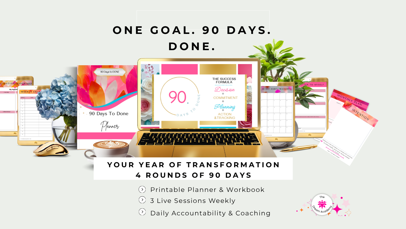 90 Days to DONE — One Goal. 90 Days. DONE.