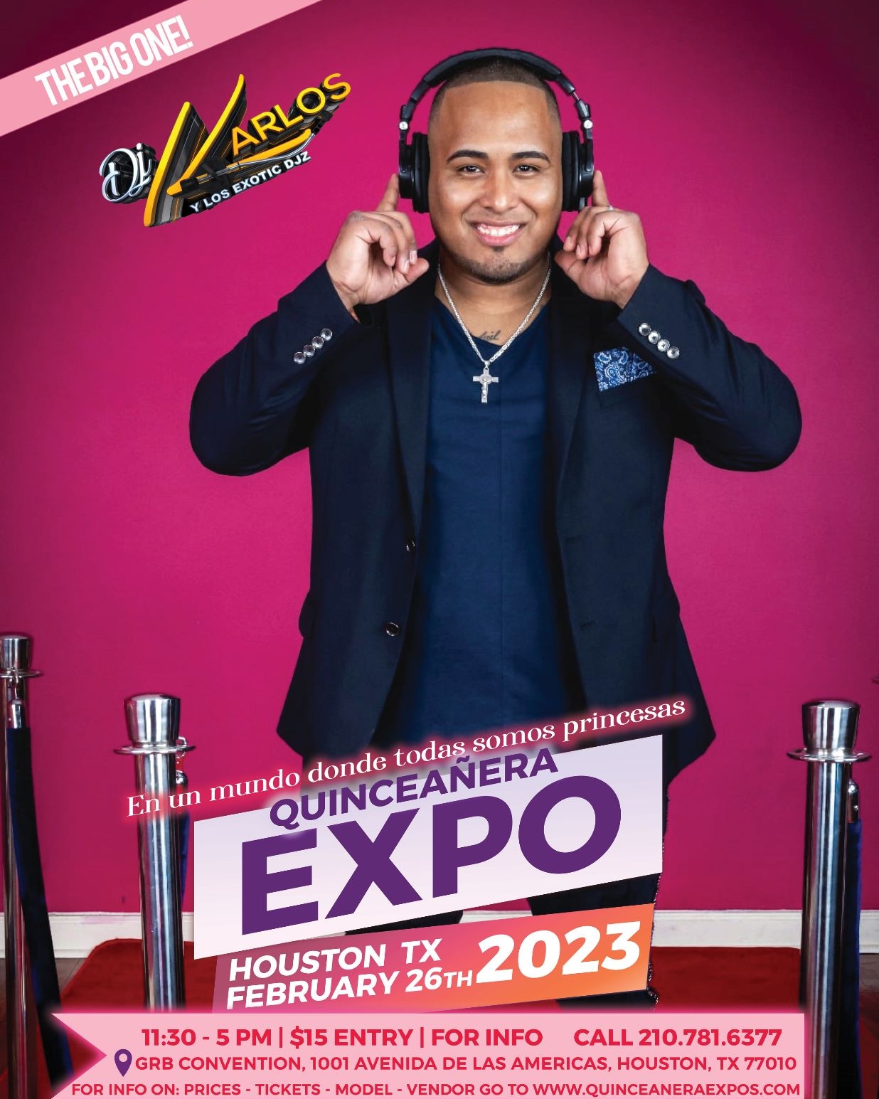 DJ Karlos at the Houston Quinceañera Expo