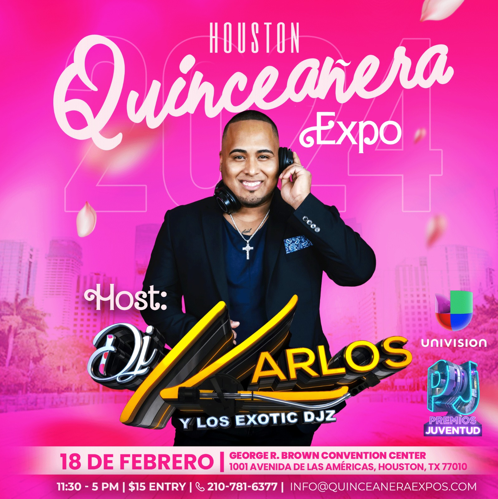 DJ Karlos at the Houston Quinceañera Expo