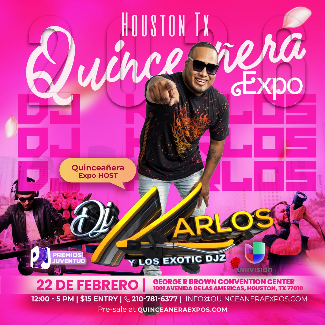 DJ Karlos hosting the Houston Quinceañera Expo