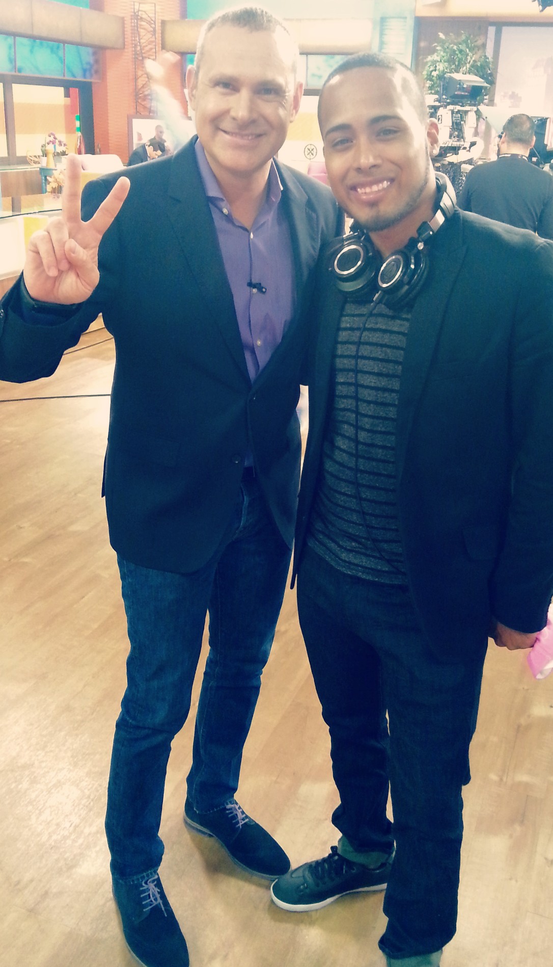 DJ Karlos with entertainment industry guest