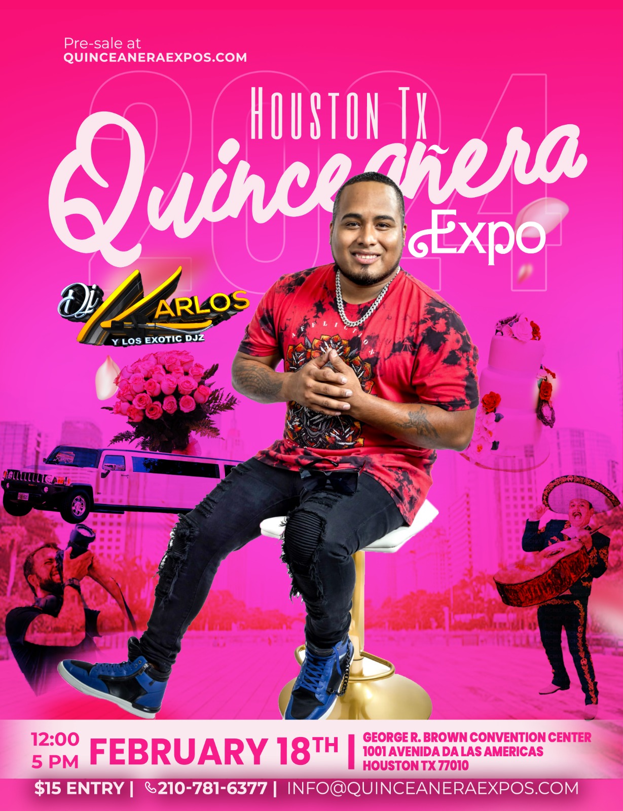 DJ Karlos at the Houston Quinceañera Expo