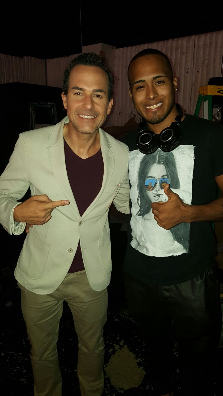 DJ Karlos with entertainment industry guest