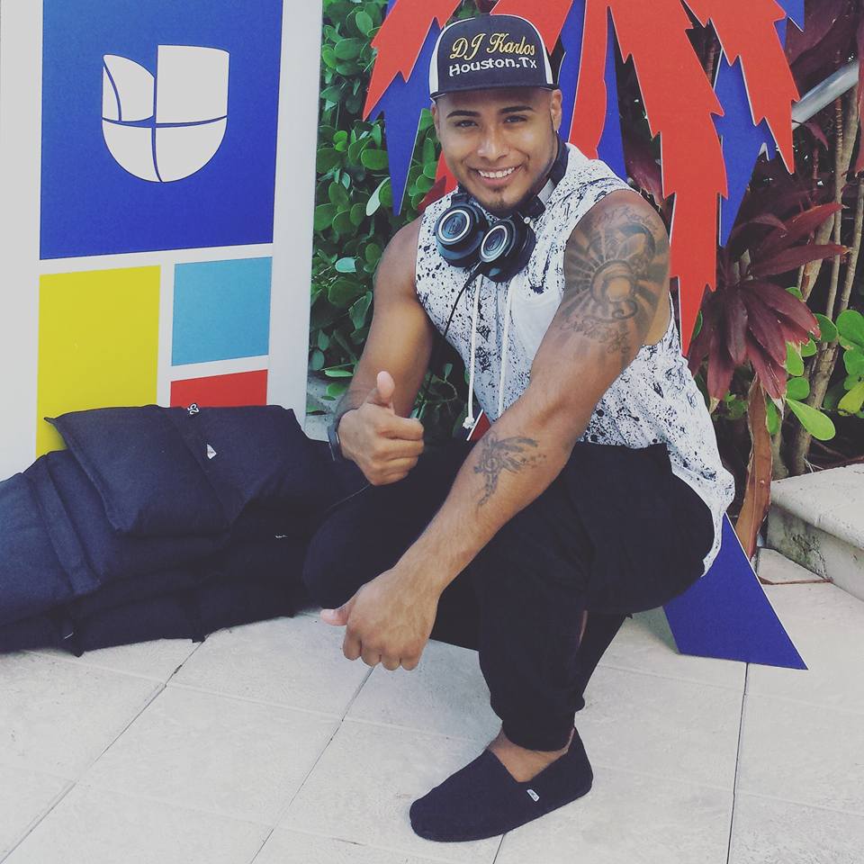 DJ Karlos with entertainment industry guest