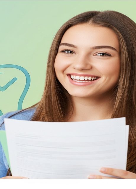 Patient reviewing a treatment estimate