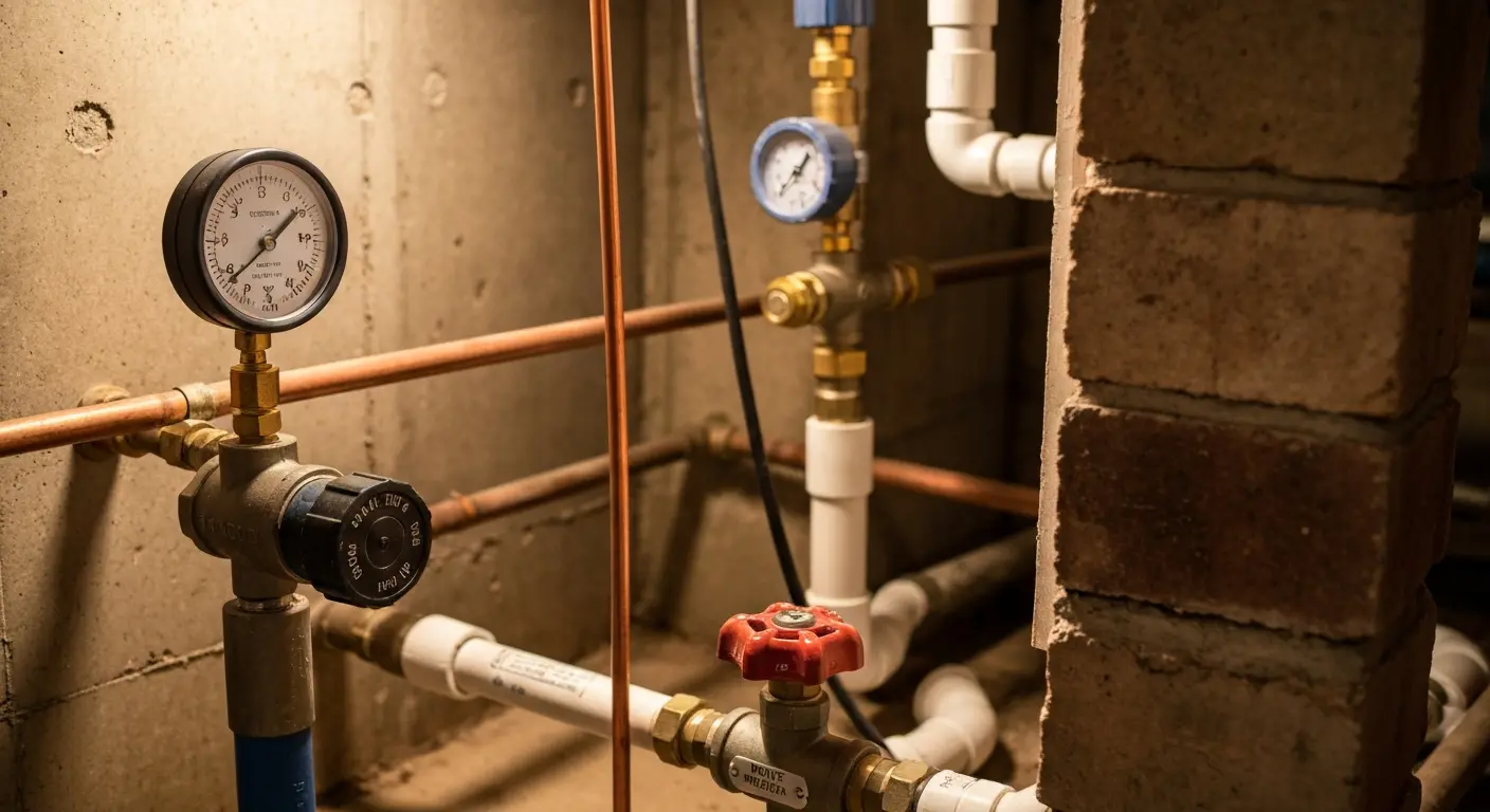 Water line and leak detection