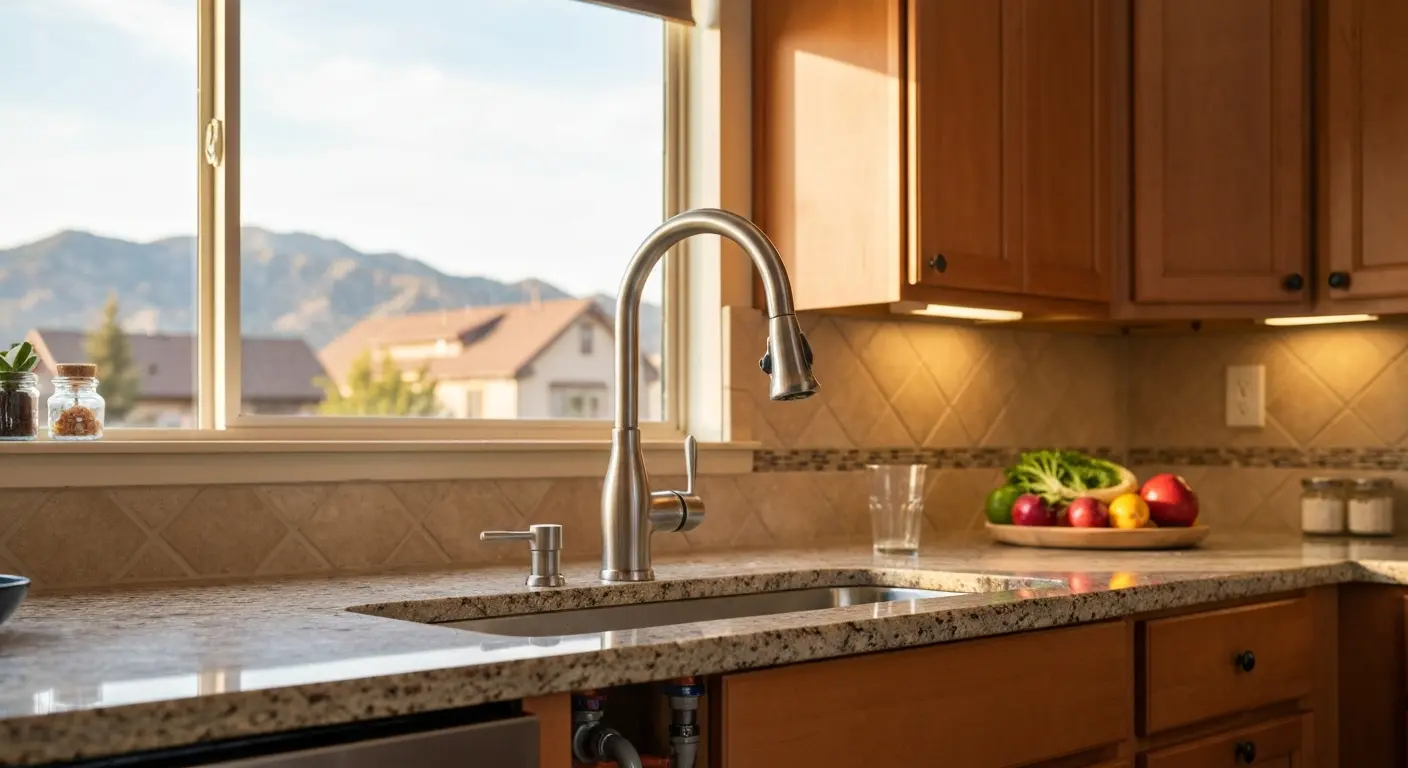 Kitchen faucet installation