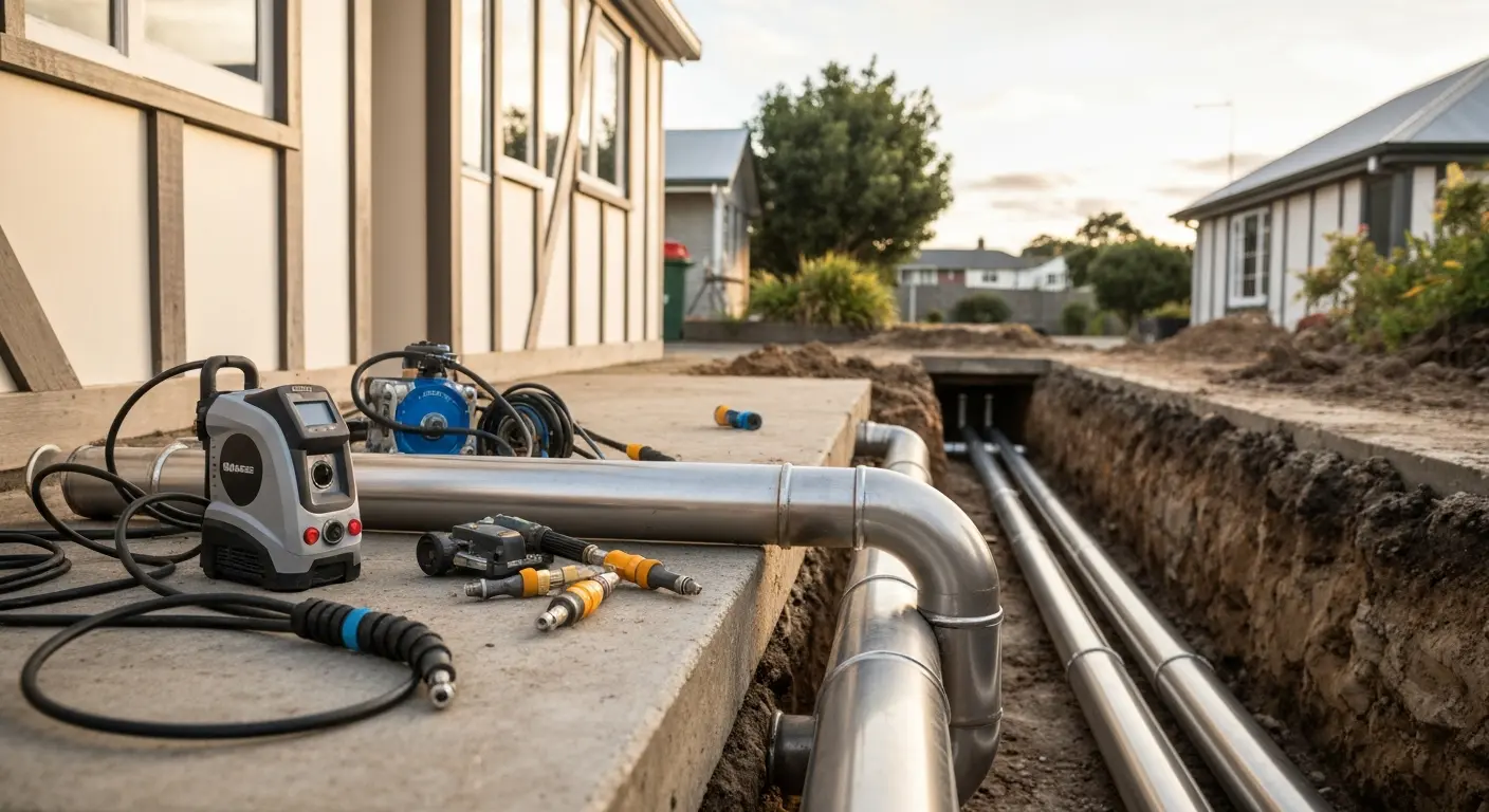 Drain and sewer line service