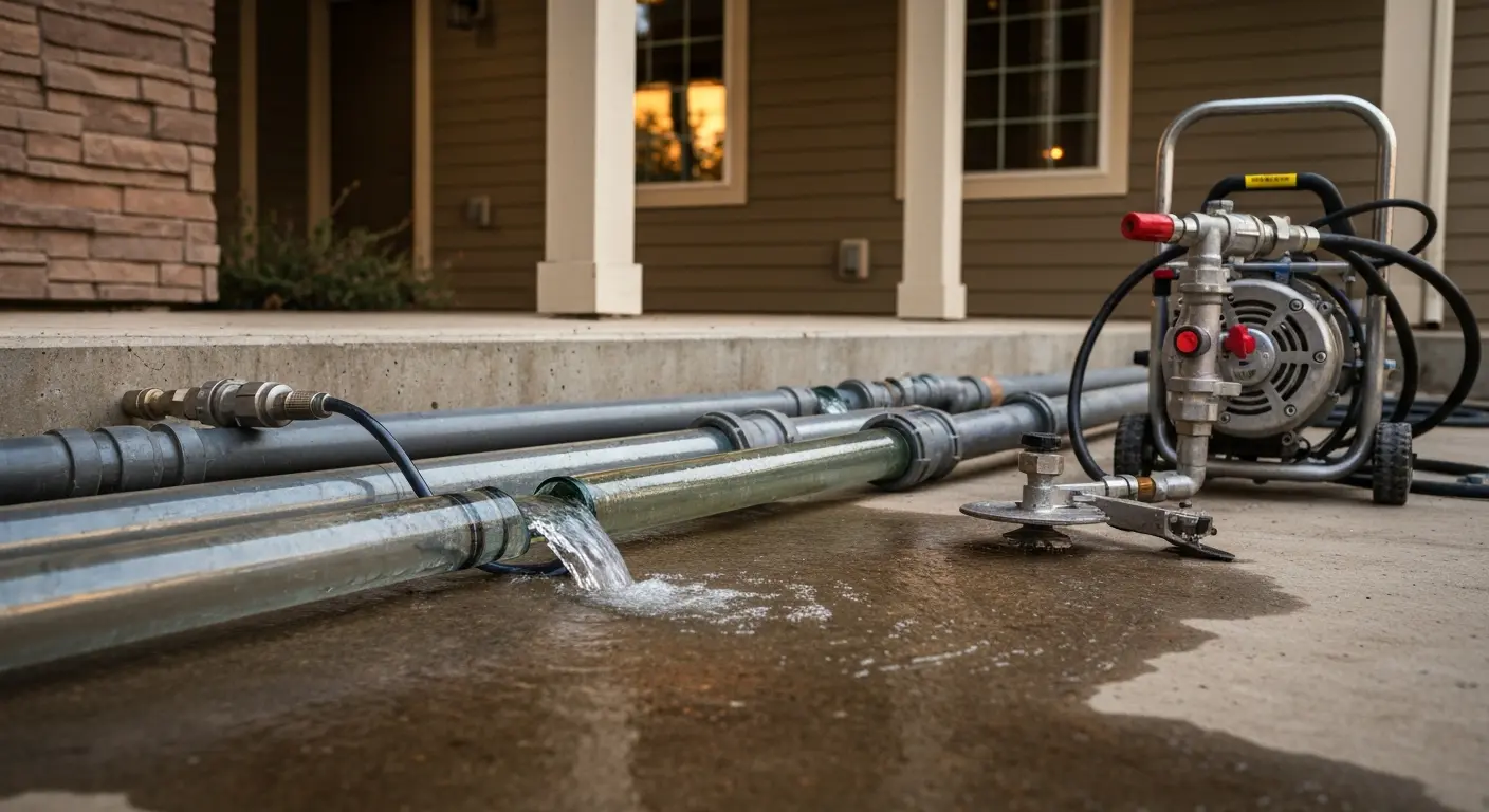 Residential drain cleaning service