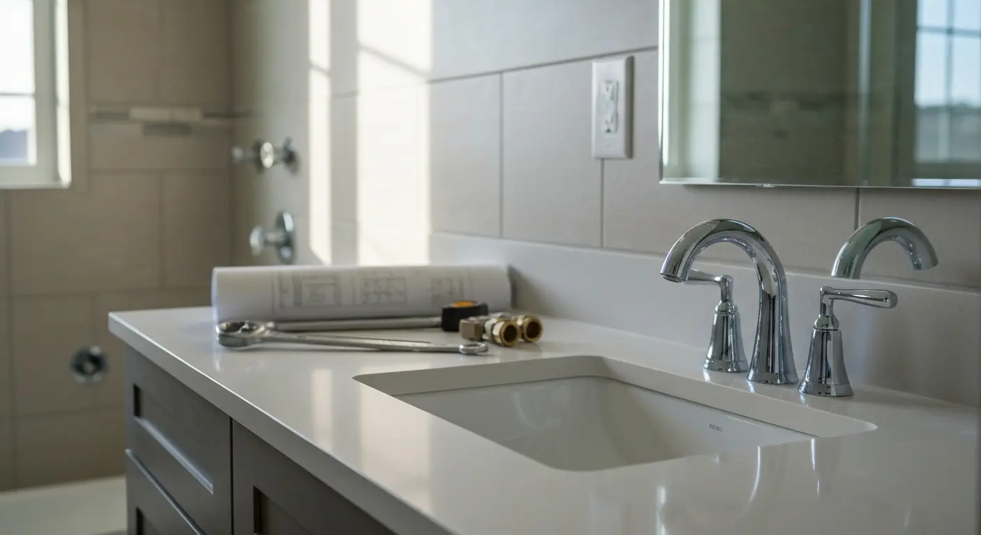 Bathroom fixture installation