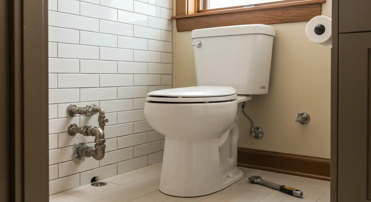 Toilet and bathroom fixture