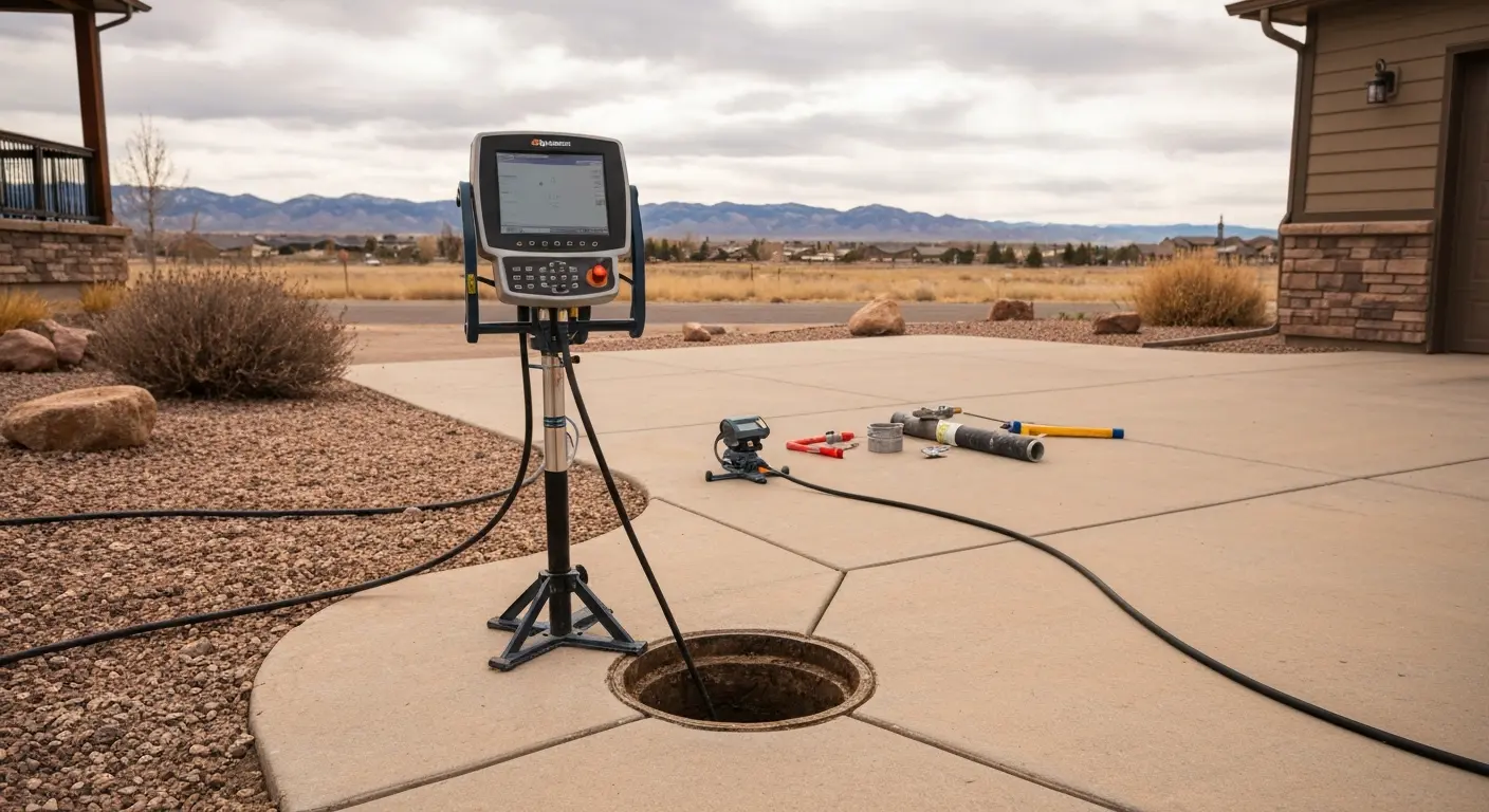 Sewer line repair work
