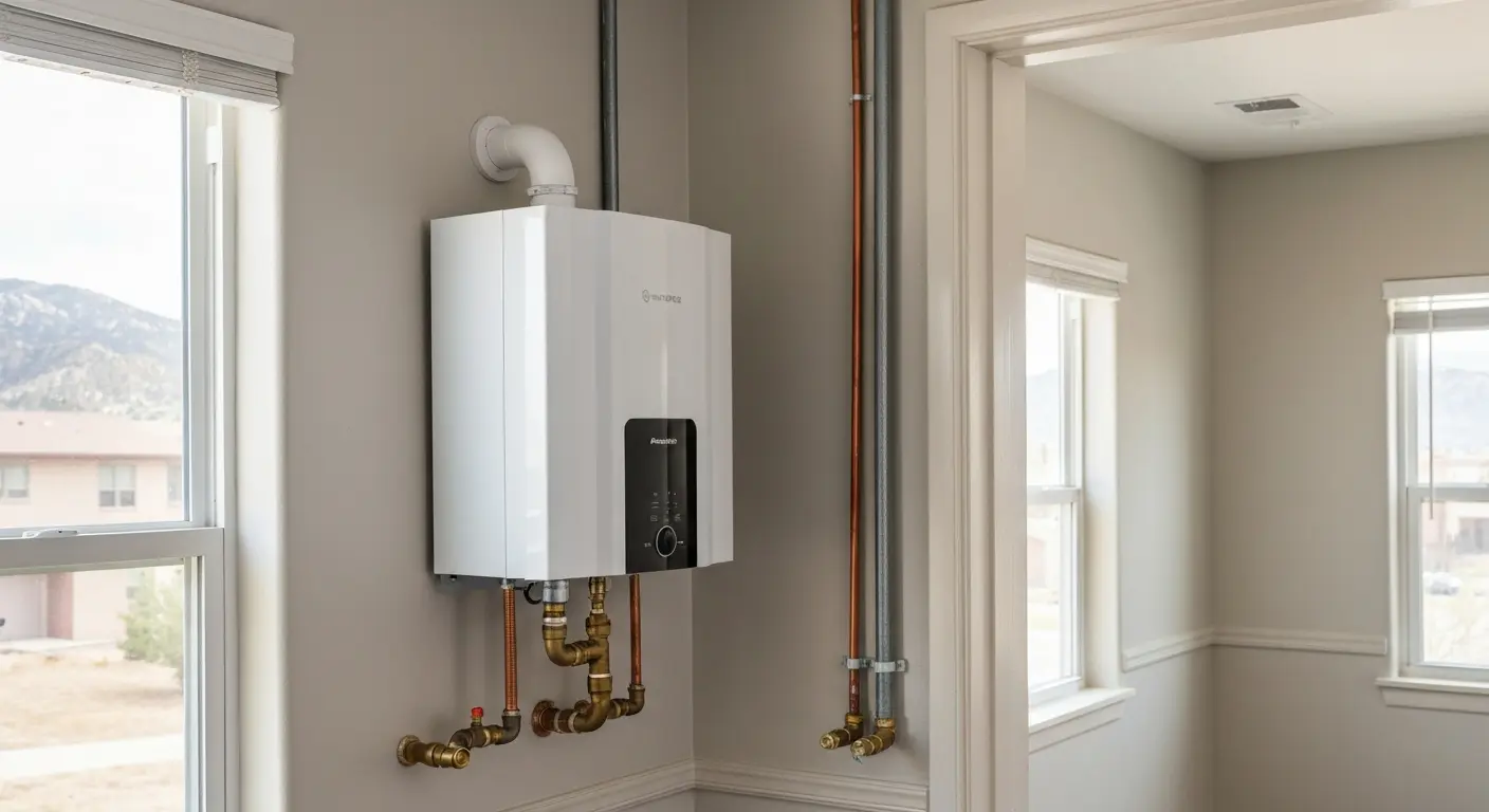 Electric tankless water heater installation
