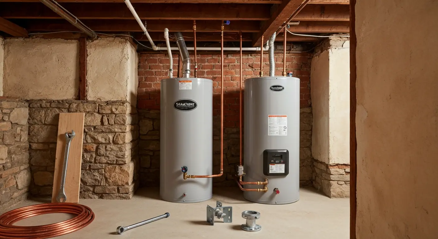 Water heater installation project