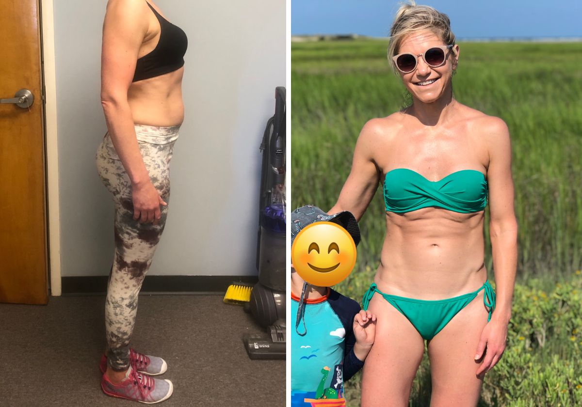 Lauren before and after