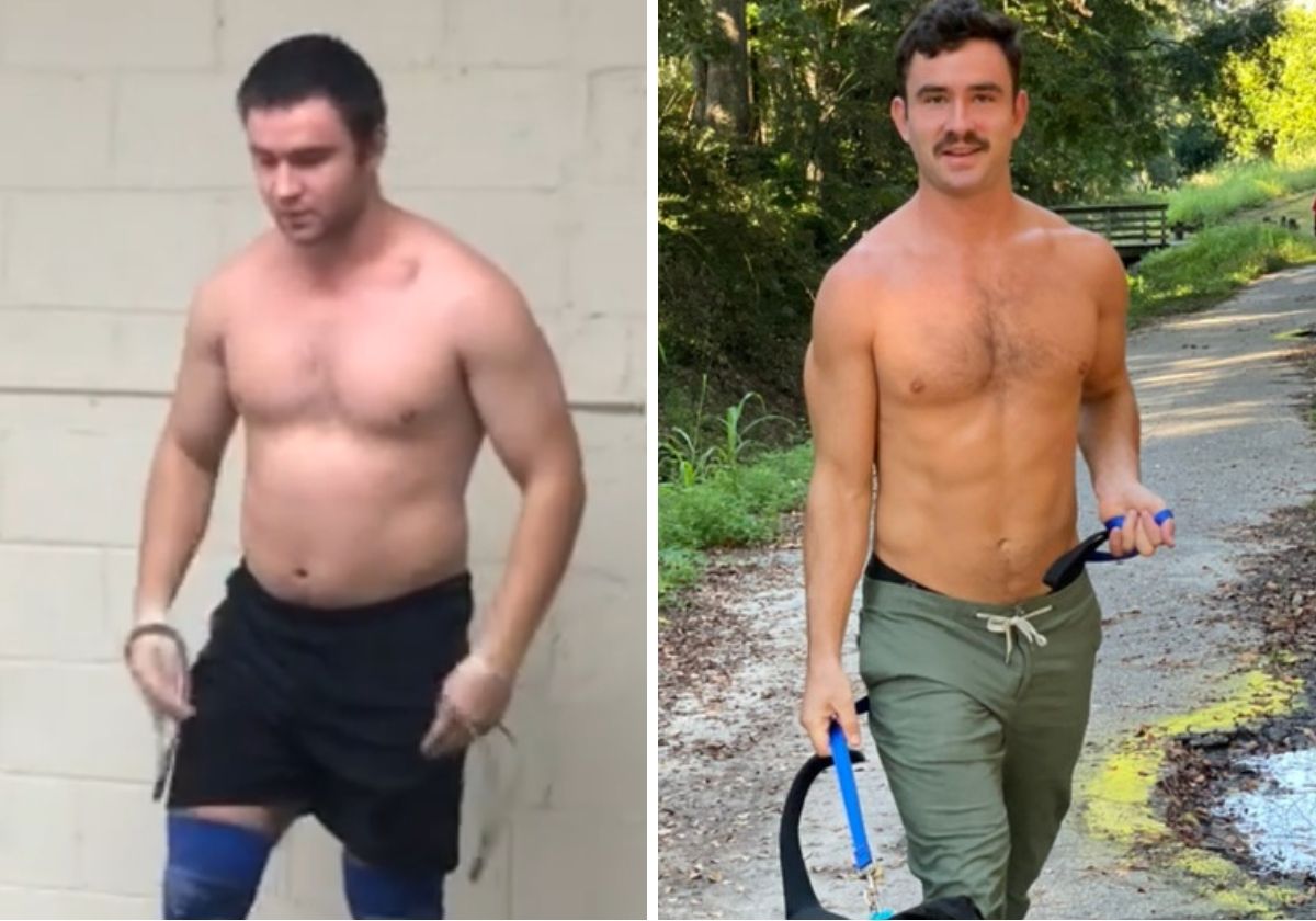 Client 6 before and after