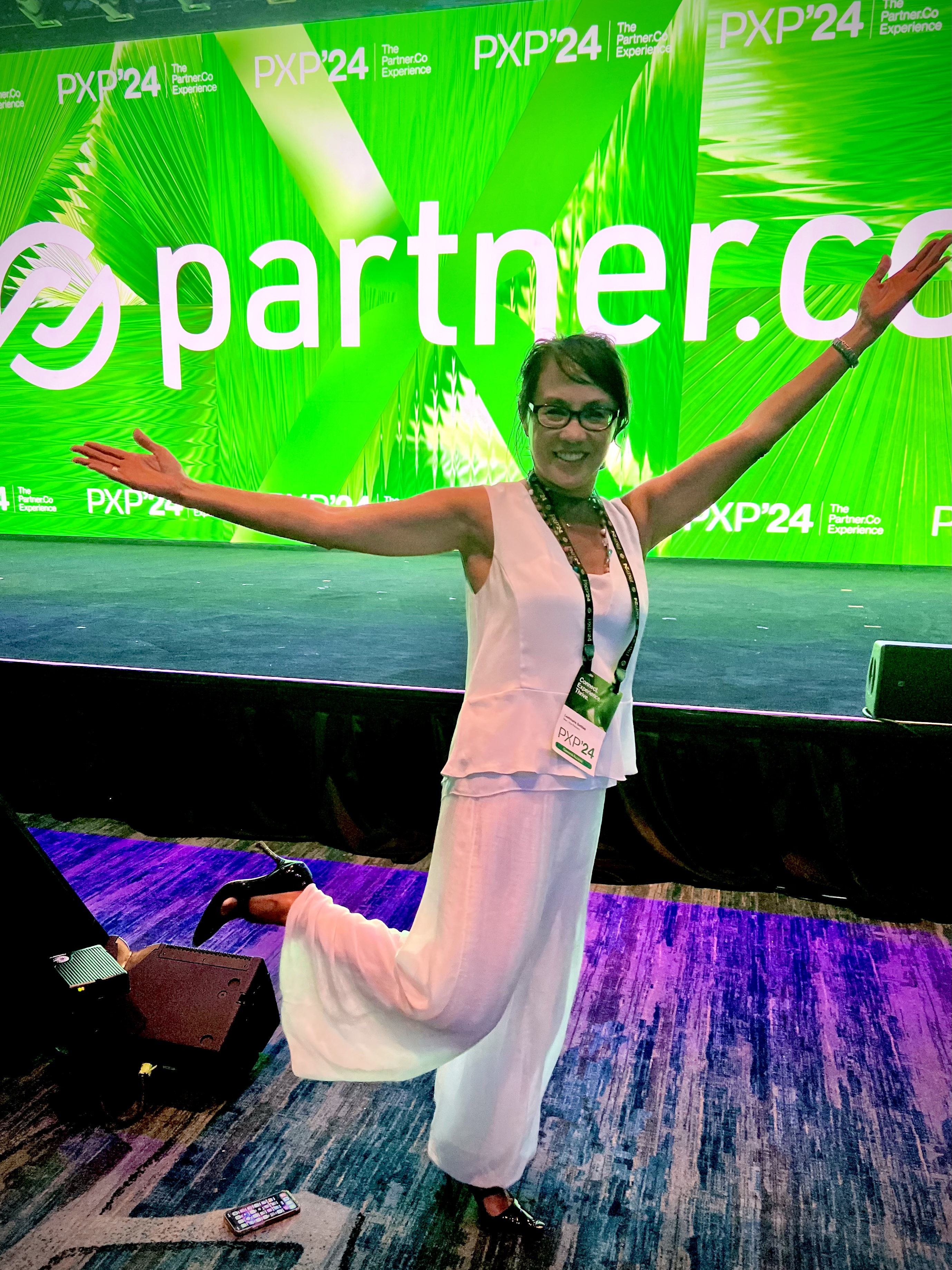 Leahmarie at a Partner.co event