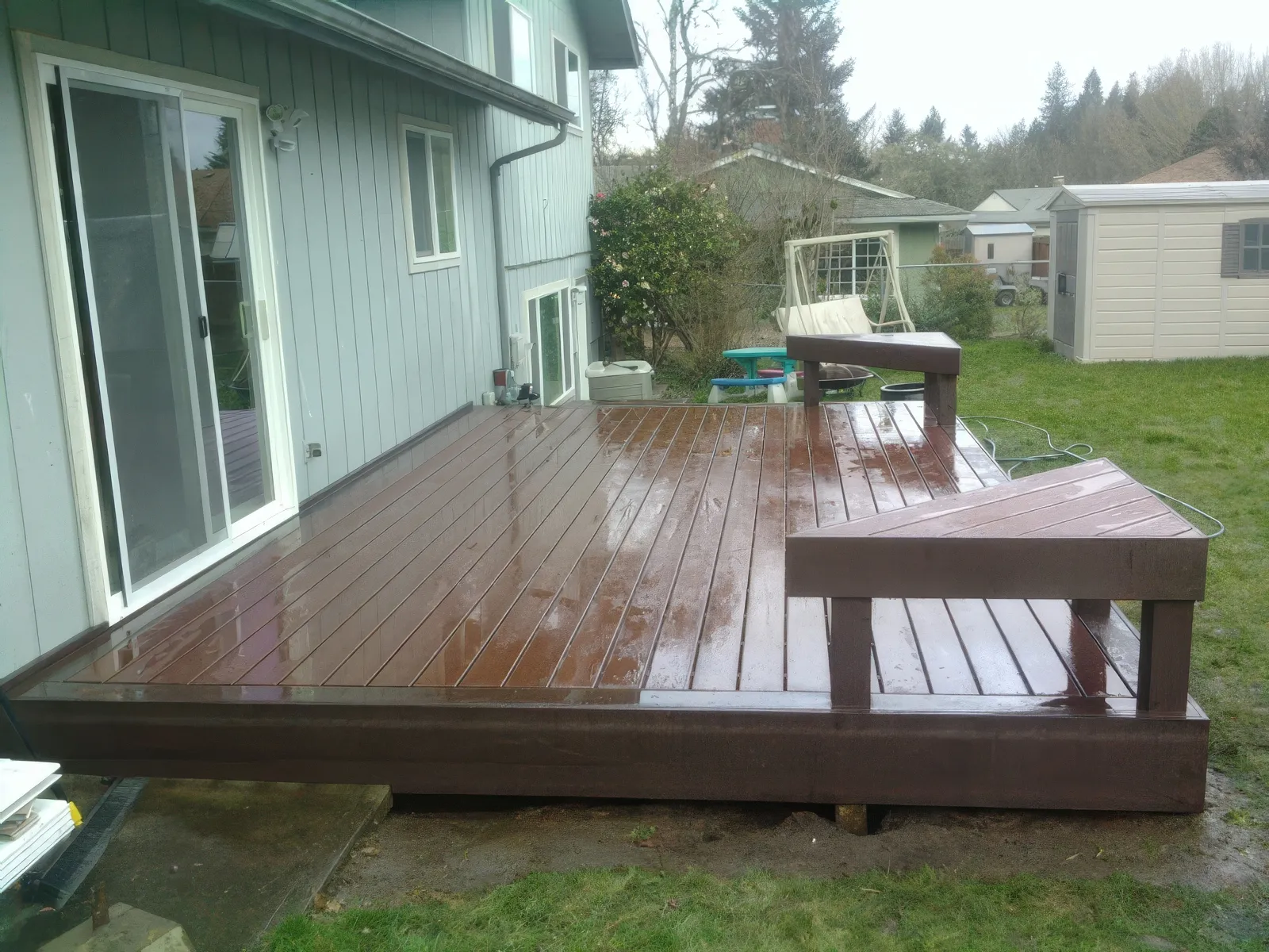 Extensive patio construction project