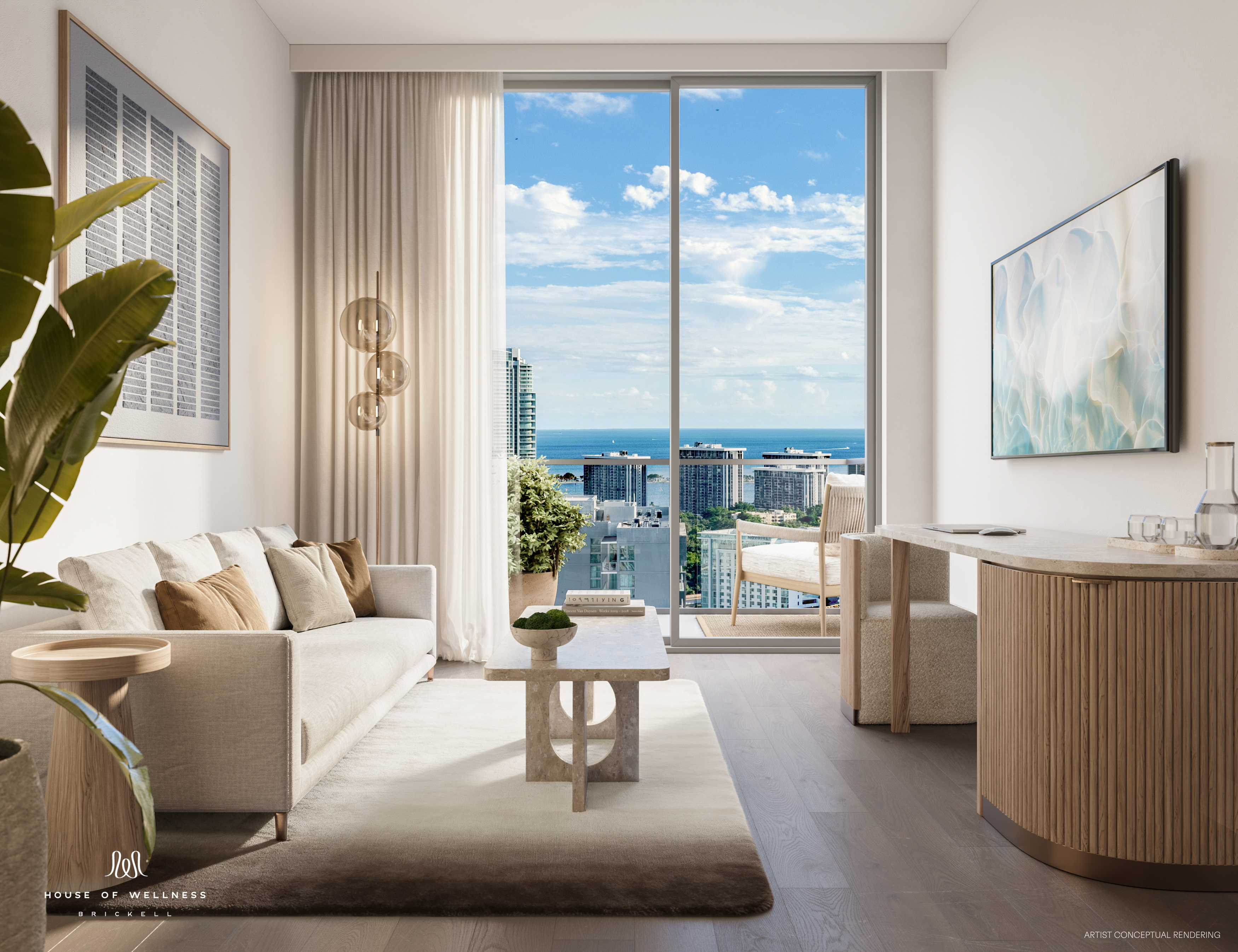 Representación conceptual de residencia de un dormitorio