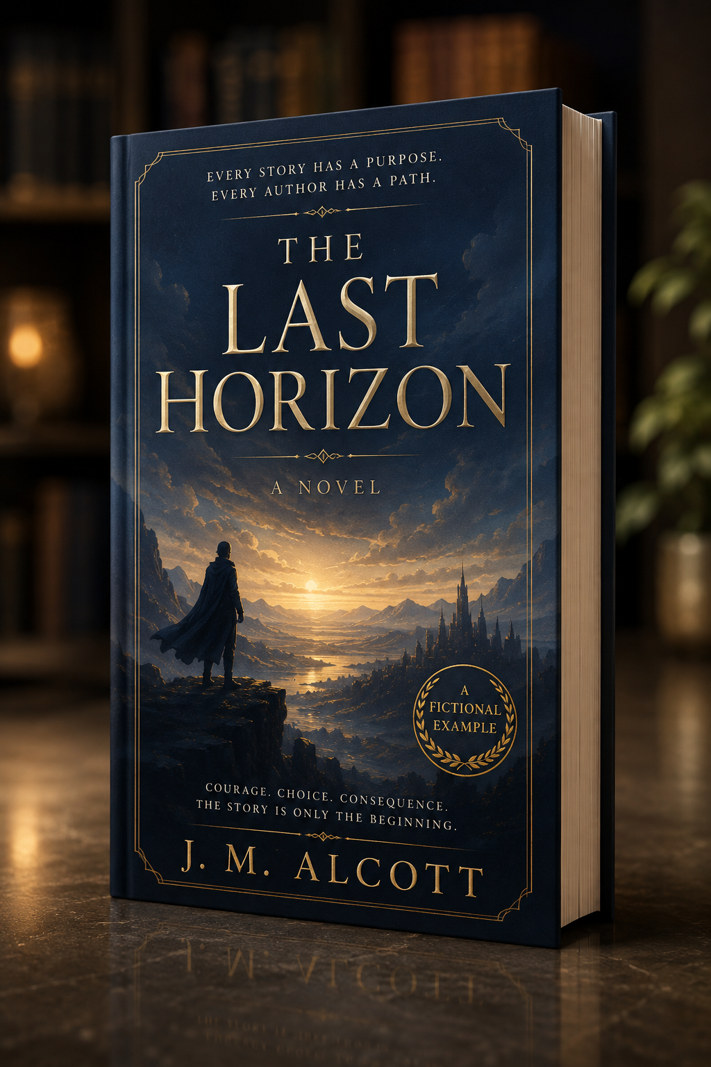 Fictional book marketing example — The Last Horizon