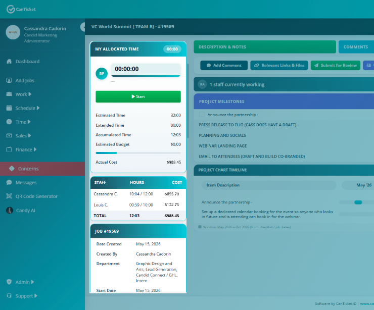 CanTicket Dashboard