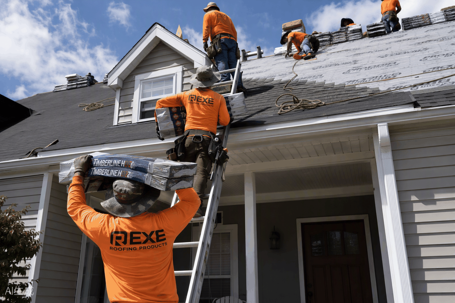 Tear-off & re-roof — before