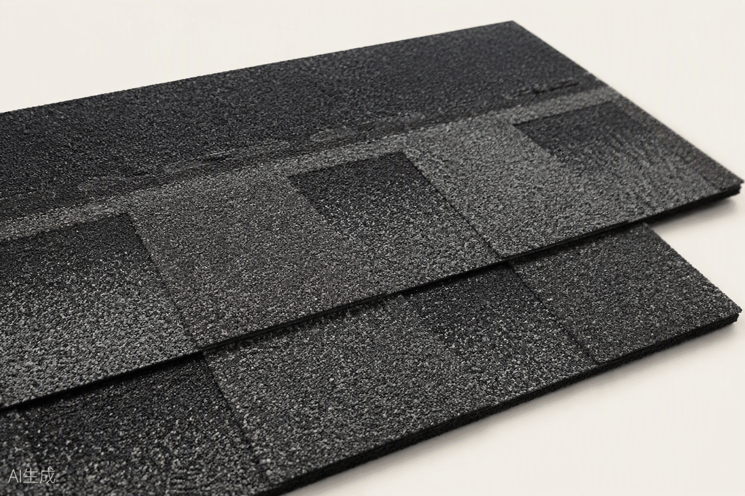 Dimensional architectural asphalt shingles in a charcoal blend
