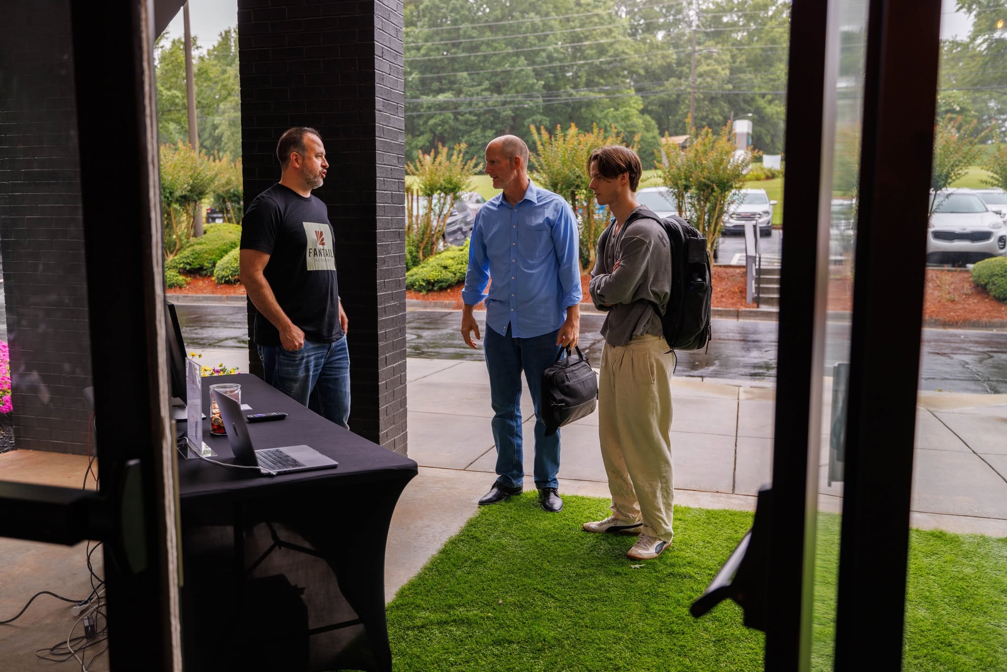 Church creatives connecting around a table