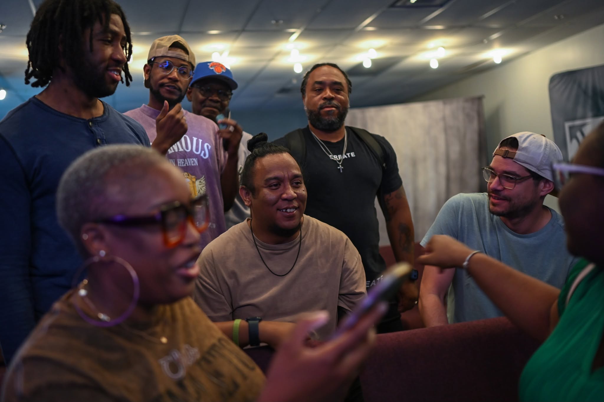 Church creatives sharing an easy conversation together