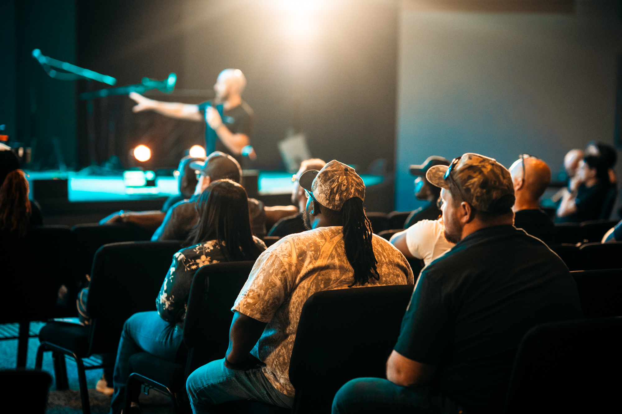 Atlanta Church Creatives learning together in a full community room