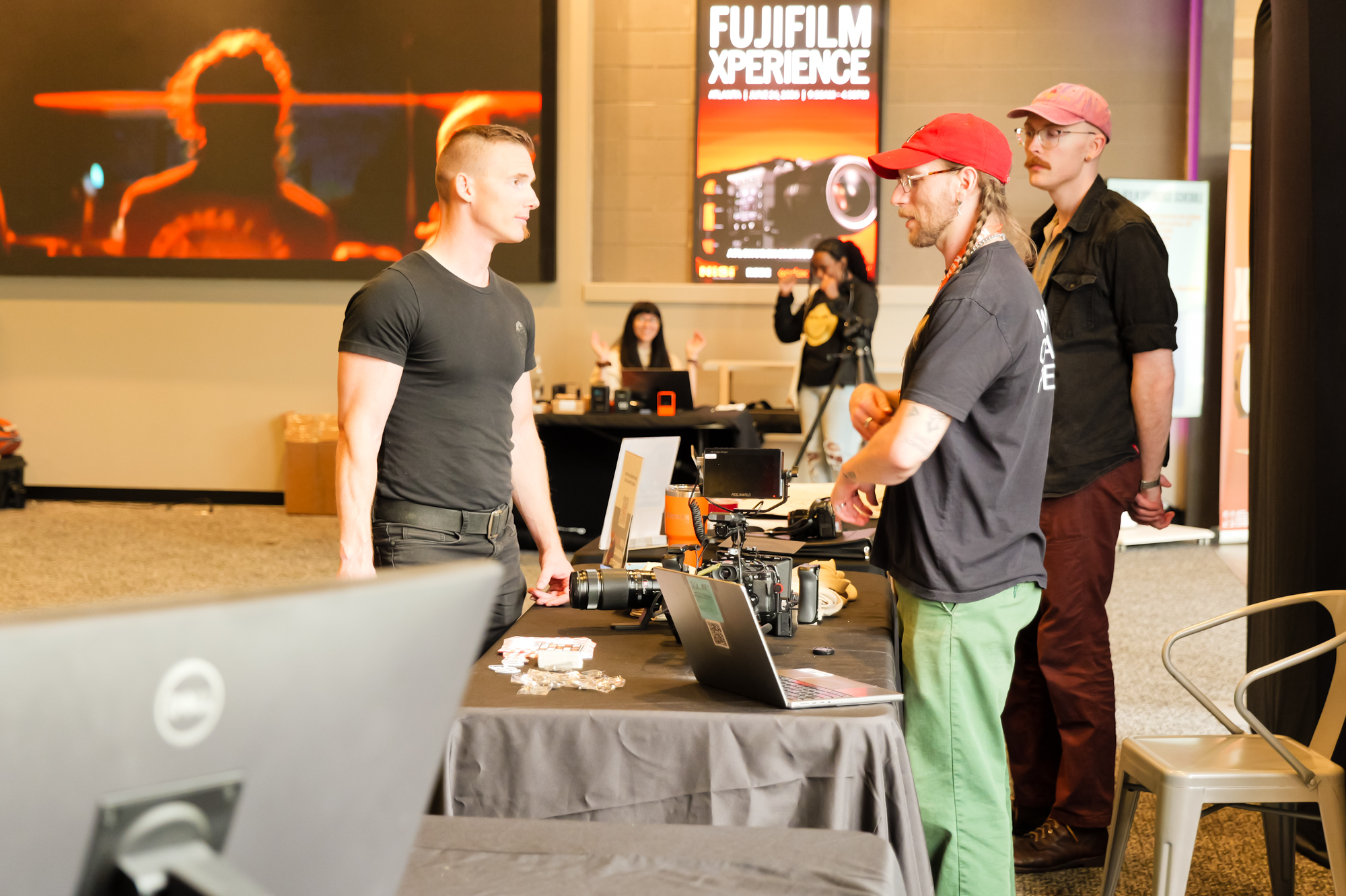 Attendees gathered during a Fujifilm hands-on experience