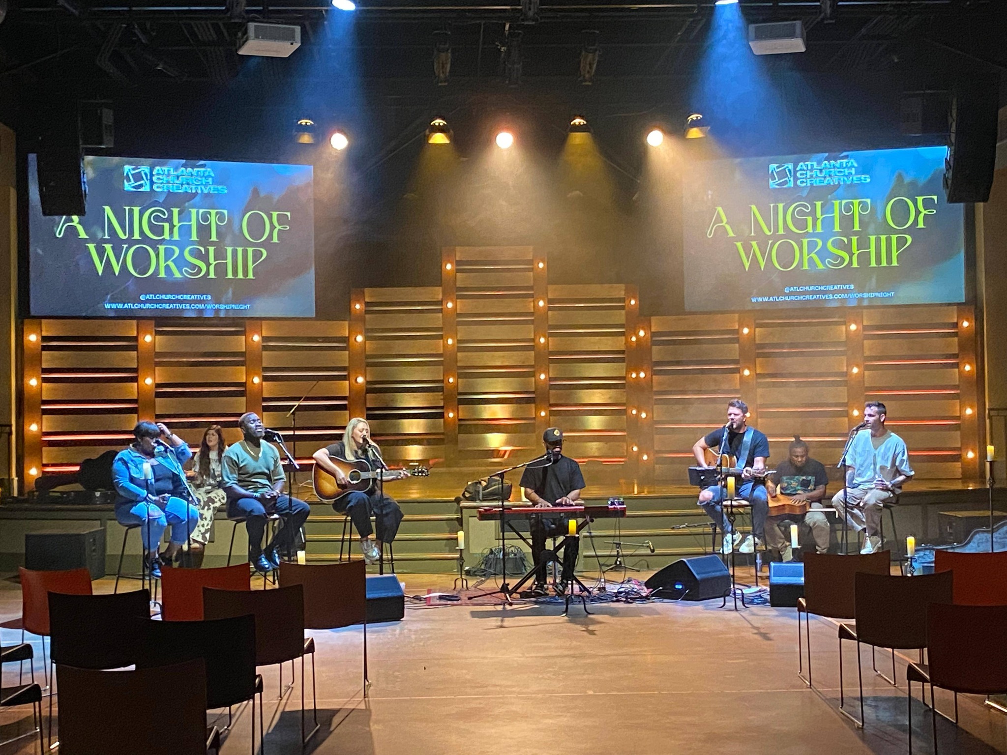 Atlanta Church Creatives gathered for a worship night