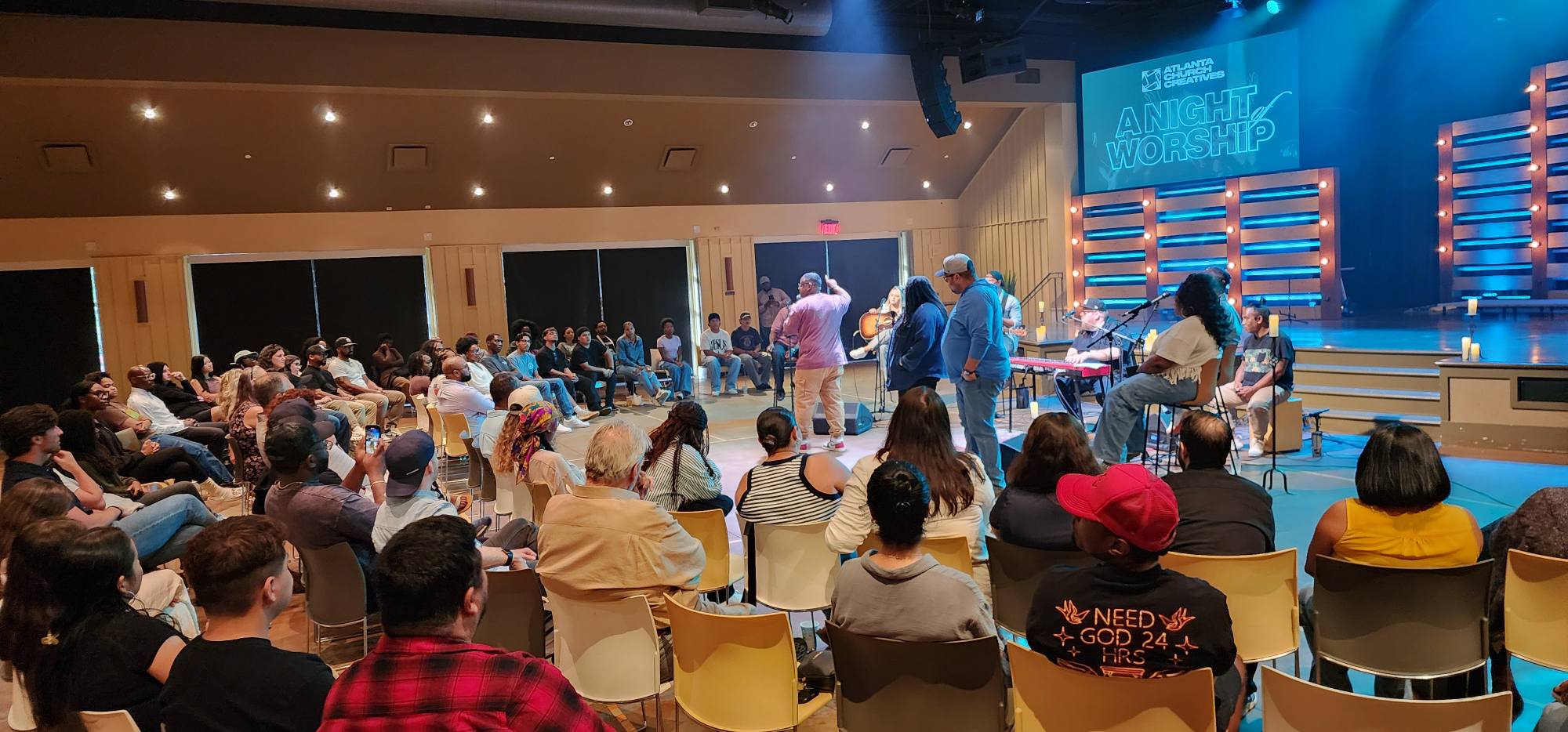 Atlanta Church Creatives gathered for a worship night