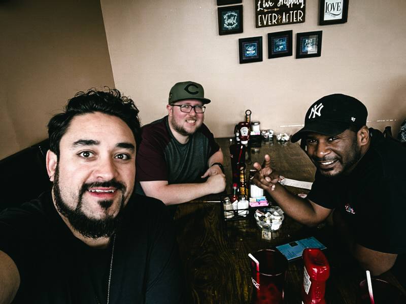 Three Atlanta Church Creatives connecting over breakfast