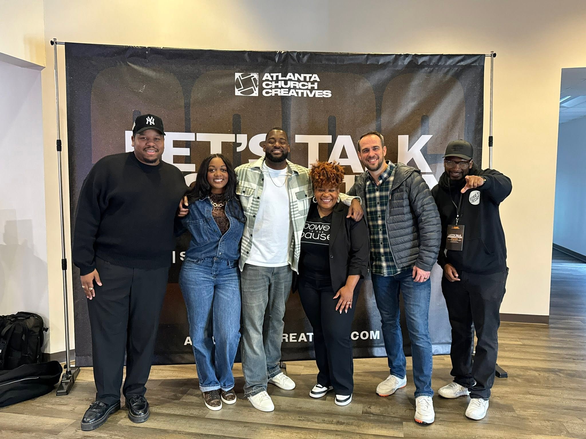 A group of church creatives gathered at Let’s Talk Production
