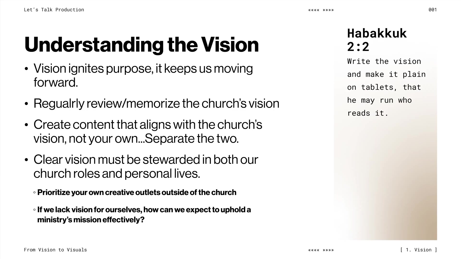 From Vision to Visuals video thumbnail