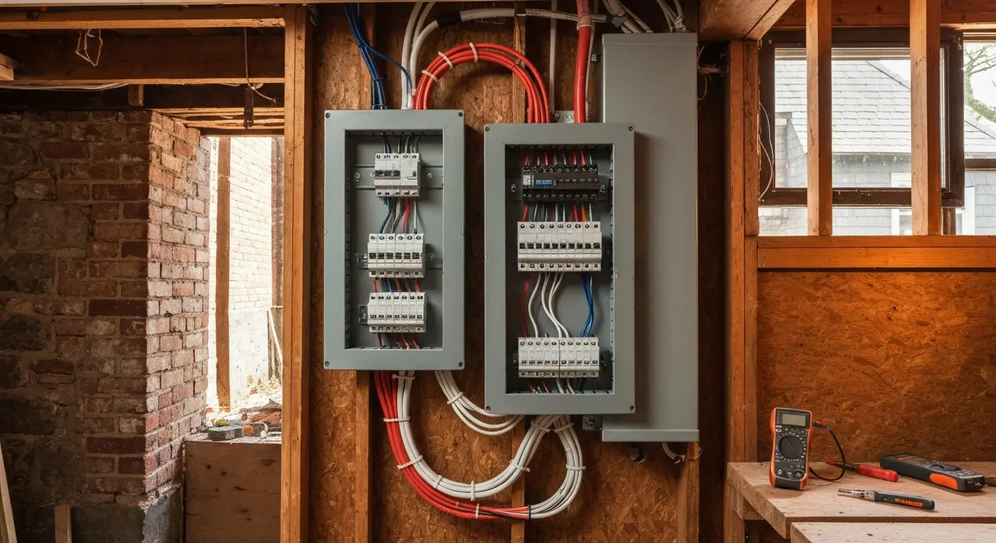 Residential electrical panel upgrade