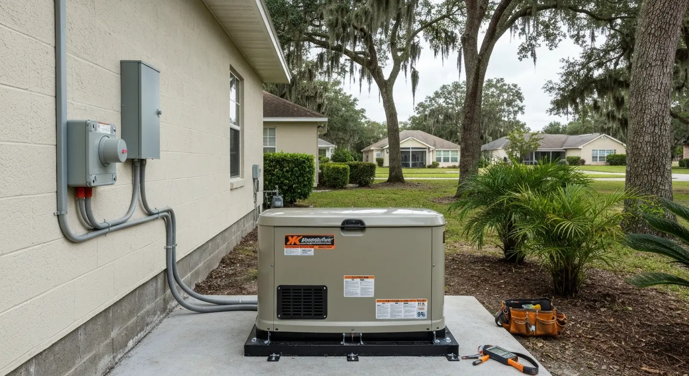 Generator installation in Crawfordville