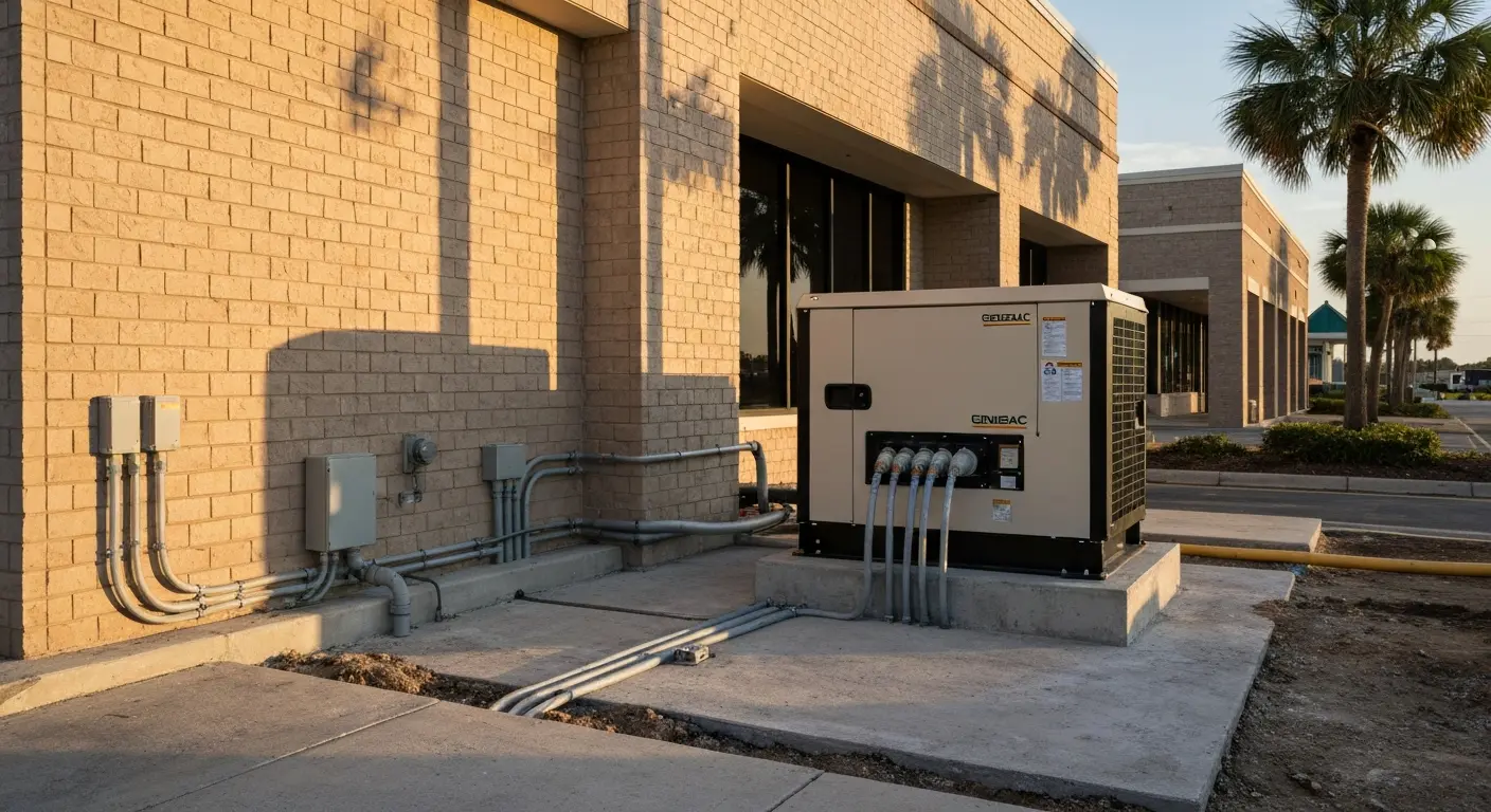 Commercial Generac installation