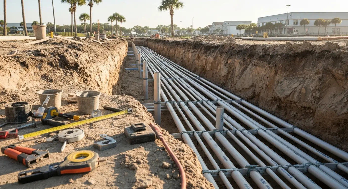 Commercial underground electrical conduit
