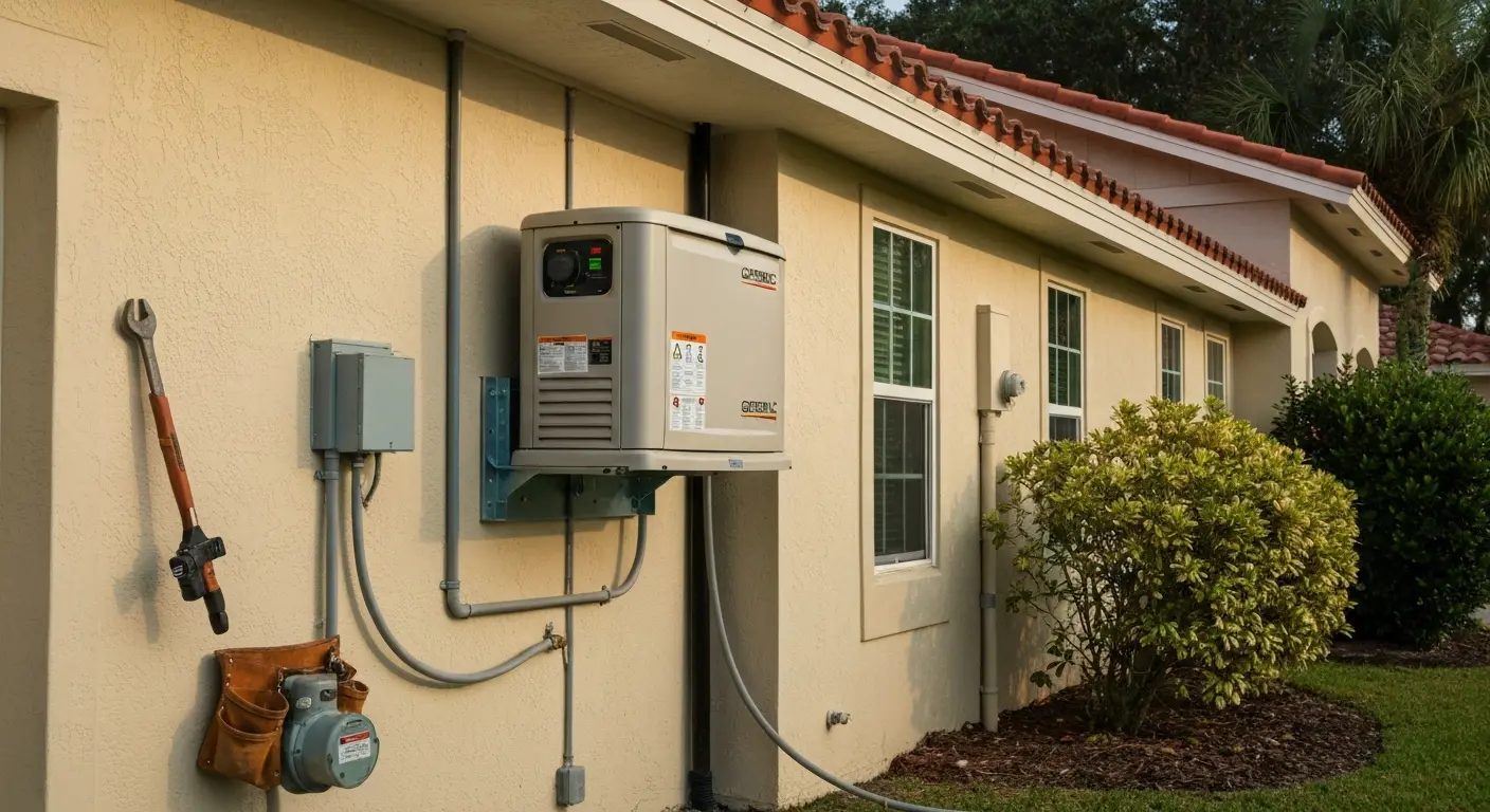 Whole-home Generac generator installation