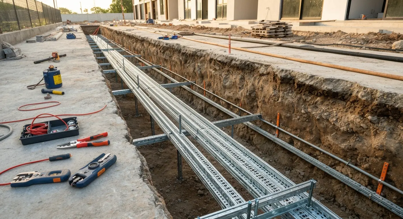 New construction underground electrical system
