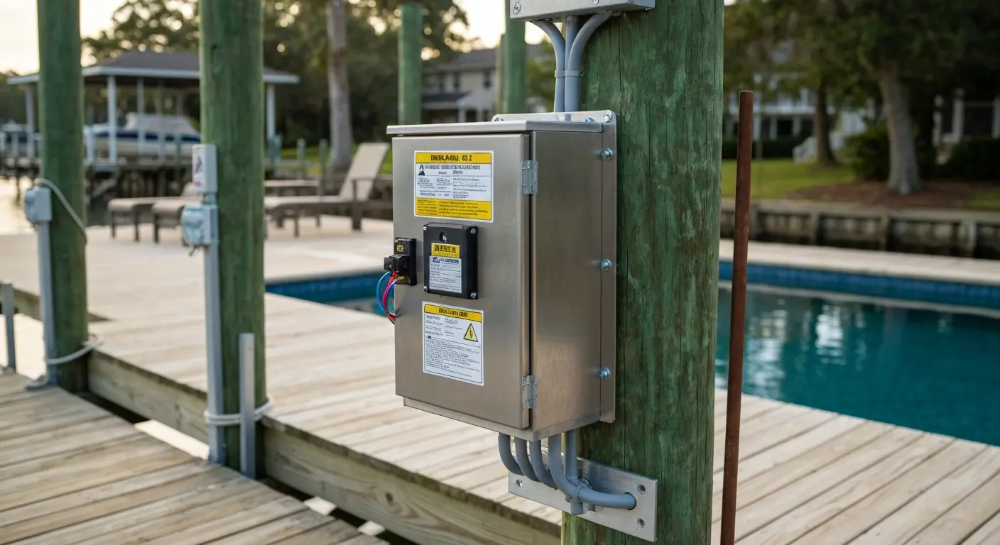 Dock and pool electrical